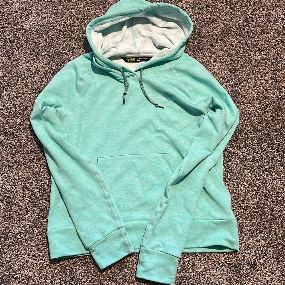 EYC rabbit hoodie mint green women small